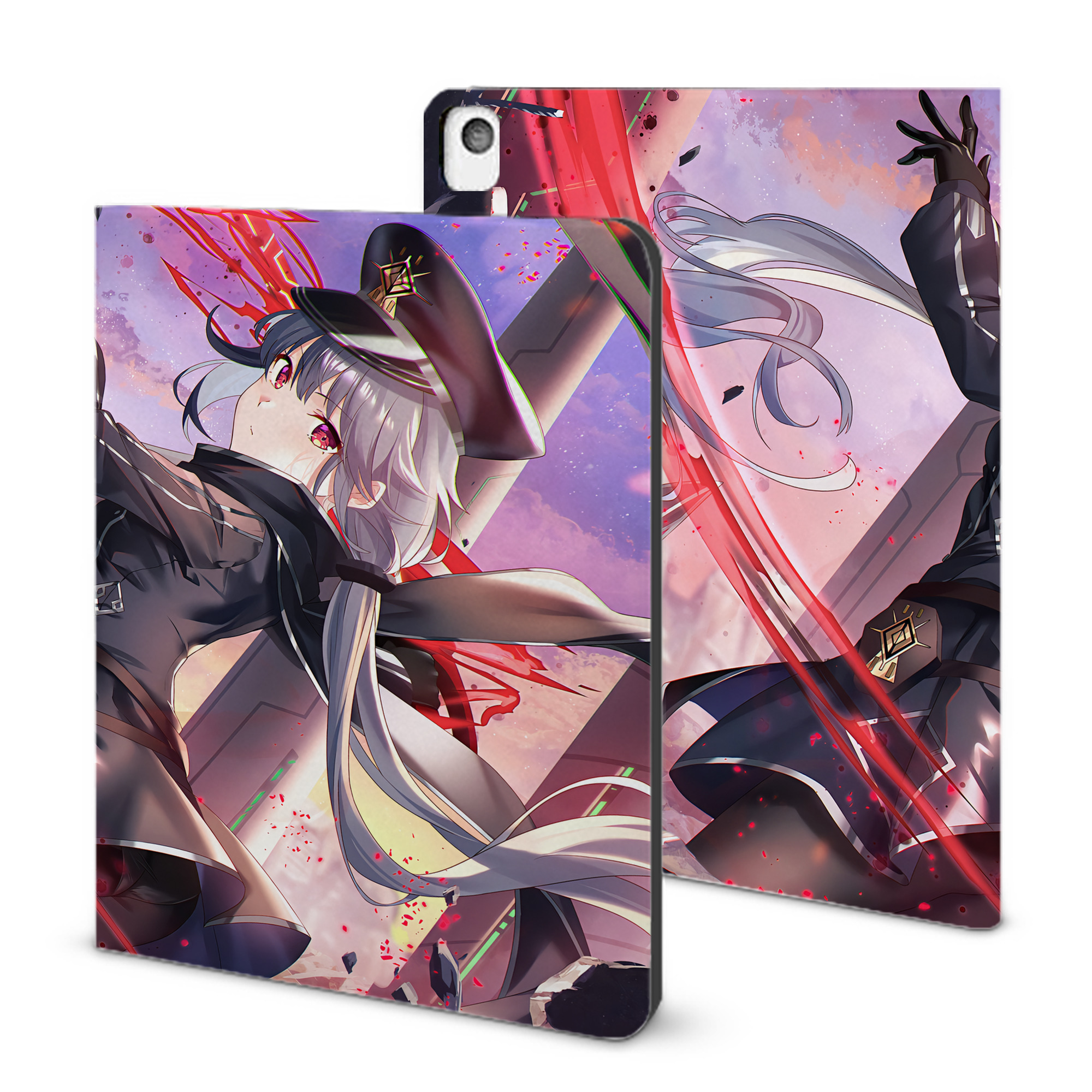 （画像用） 遊☆戯☆王 Yu-Gi-Oh! IPadケース ペンホルダー付き ブックスタイルデザイン